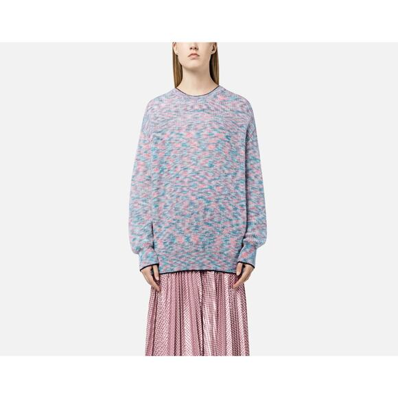 NWT Christopher Kane Resort 19 Tipped Crewneck Pastel Jumper Size Large - Picture 1 of 8